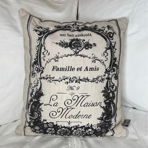 French Farmhouse Shabby Chic Spring Accent Throw Pillow